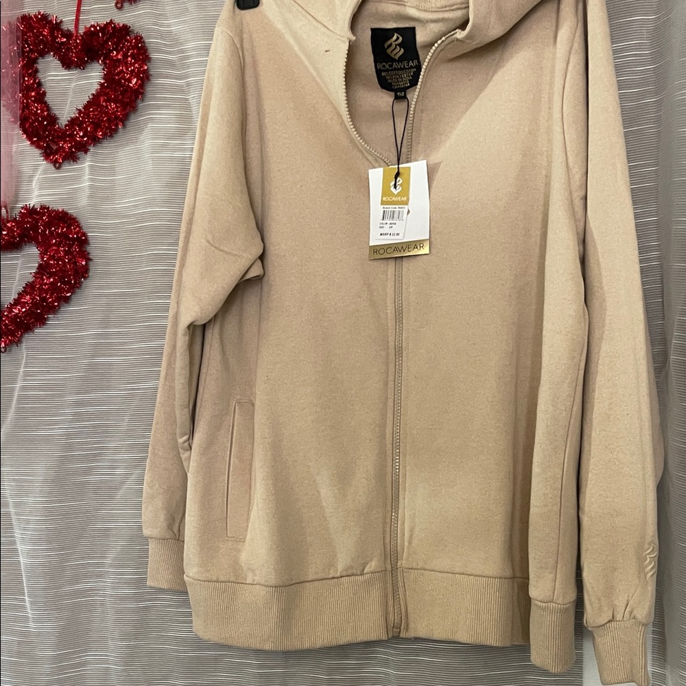 Rocawear Tan Full-Zip Hoodie